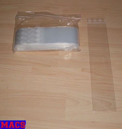 1000 Tütchen Polybeutel 50 x 250 Lang Länglich Druckverschlussbeutel Zip Tüten