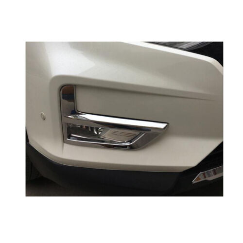 2x Chrome Before Fog Light Lamp Cover Decorate Trim For Nissan X-Trail 2017-2019 