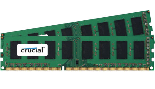 Crucial 4GB Kit 2x 2GB DDR3 1600MHz PC3-12800 Non ECC Desktop Memory RAM 1600