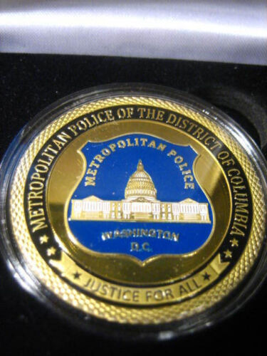 WASHINGTON DC METROPOLITAN Police Challenge Coin w/ Presentation Box 