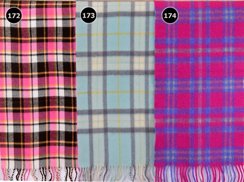 TARTAN SCARF Soft Touch Plaid Check Shawl Acrylic Wool Woollen Scotland 172-174