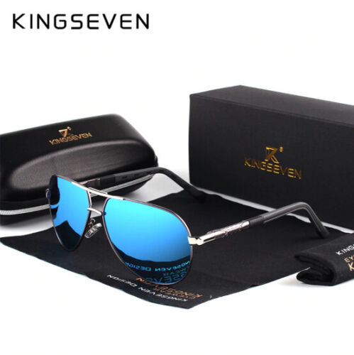 KINGSEVEN Men Vintage Aluminum Polarized Sunglasses Brand New Classic Eyewear 