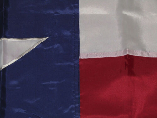 3x5 Embroidered Texas 2ply 300D Nylon Texas Flag 3'x5' Banner Sleeve Pole Ties 