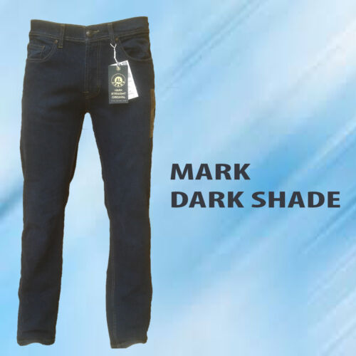 Mark Men/'s Jeans Straight Original Fit Dark Blue Shade