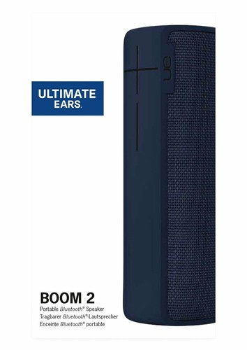 UE Ultimate Ears BOOM 2 Bluetooth Lautsprecher Mitternachtsblau **NEU**