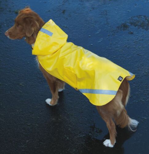 NEW Choose Size Yellow Reflective Slicker Dog Raincoat Coat Jacket Petrageous