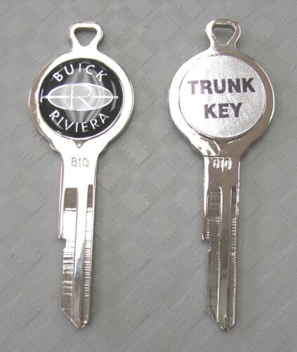 Buick Blue RIVIERA B-10 White Gold Deluxe Classic Keys Set 1963 1964 1965 1966