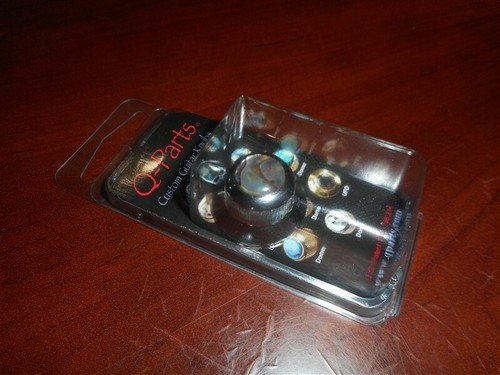 ABALONE ON CHROME NEW Q-Parts UFO Guitar Knob #KCU-0704