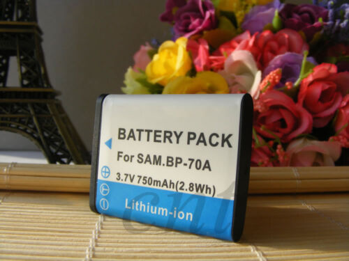 2 Batería BP-70A BP70A para Samsung Digimax ST30 ST60 ST61 Cámara Digital dos