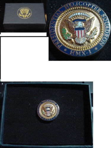 Presidential George W Bush  Presidential Helicopter Squadron Lapel Pin HMX-1