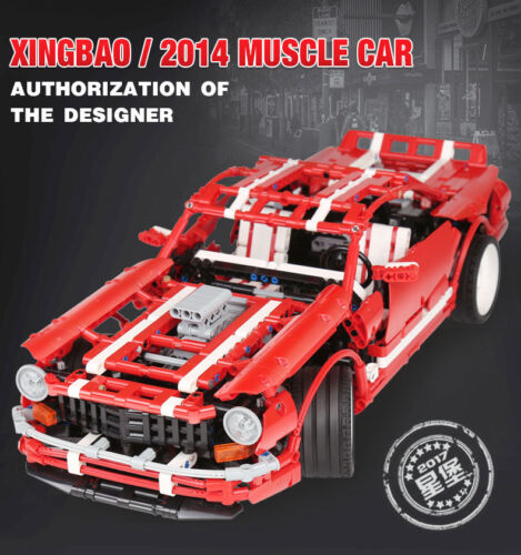2000Pcs MOC Creative Series The 2014 Muscle Car Set Educational Building Blocks