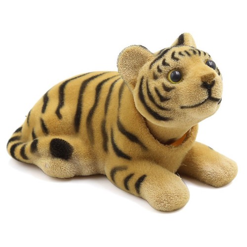 Car Bobbing Head Tiger Shape Nodding Dog Decor R4X9