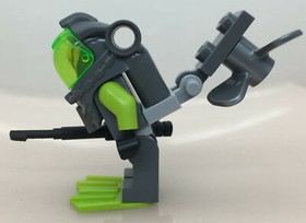 LEGO® - Atlantis Diver 3 Minifigure - Ace Speedman Propeller Harpoon 8078 - atl011