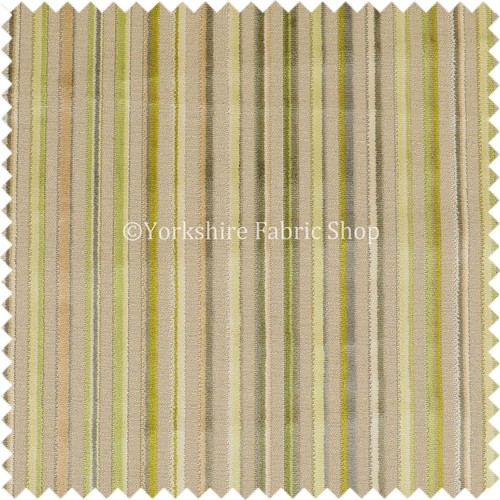 Designer Modern Striped Pattern Velvet Green Limes Colour Furnishing Upholstery