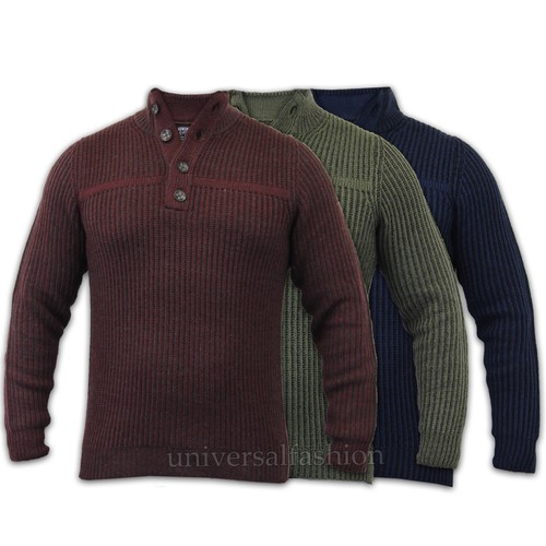 Ponticelli Uomo Mix Di Lana Maglia Pullover Collo A Imbuto Kensington Eastside Inverno