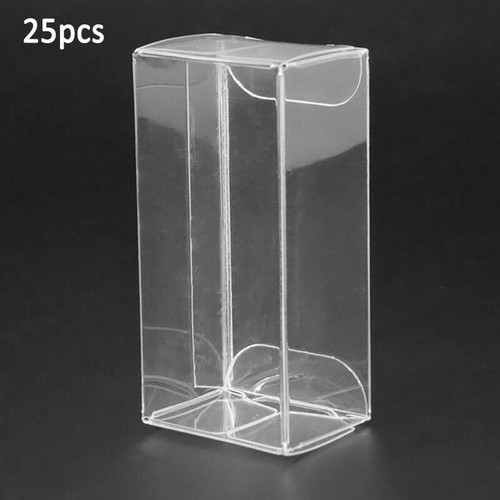 25Pcs 1:64 Clear Plastic PVC Display Box Protector Case Fr Diecast Model Toy Car