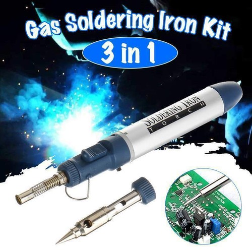 Cordless Butane Gas Soldering Iron Torch Manual Ignition NEW