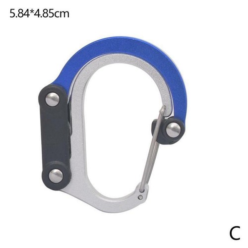 Heroclip Non-Locking Carabiner Rotating Hook Clip Hiking Camping Backpacking