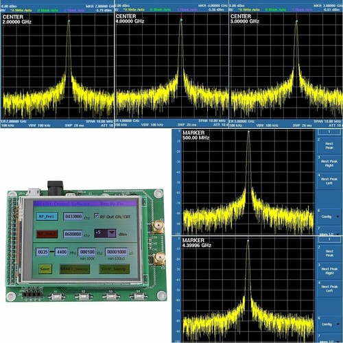 RF Sweep-Signalquellen Signal Generator Board 35M-4.4G STM32 TFT TouchScreen ❤