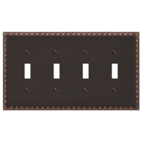 Oil Rubbed Bronze Switch Plate Outlet Cover Rocker Toggle Wall Plate