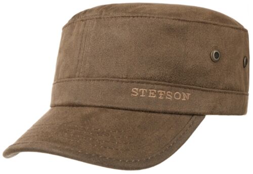 Stetson Sun Guard ® vintage Army ejército cap Teresiana Datto Stampton 6 marrón NUEVO 