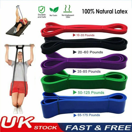 Widerstand BANDS Home Fitness Übung Training Latex Set Loop Leg Heavy Pull Up