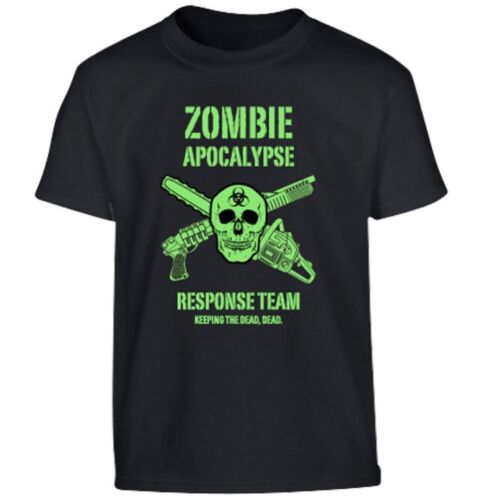 World Book Jour Garçons Zombie Apocalypse T-shirt Coton Top Crâne armée de réponse