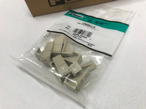 Panduit CMBEI-X MINI-COM Blank Module Qty-5 Bags of 10 Lot of 50 Elect Ivory