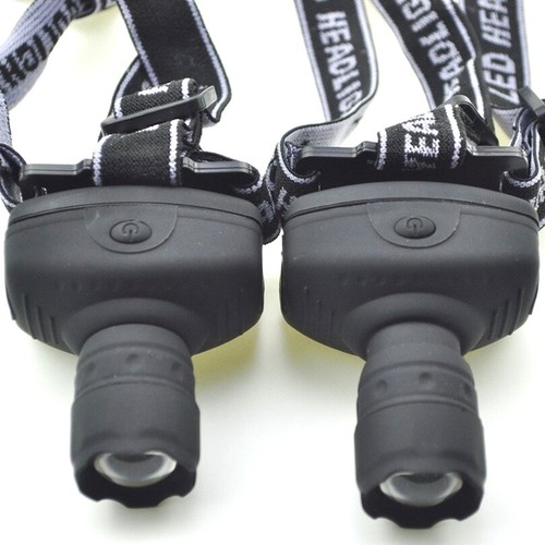 6000 LM LED Headlamp Zoomable Head Torch Light 3 modes Frontal Lantern AAA