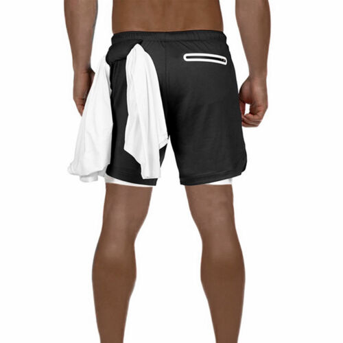 Men/'s Compression Sports Shorts Training Exercise Bodybuilding Fitness GYM Pants