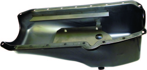 Small Block Chevy Cheater Style Oil Pan 305 327 350 LH Dipstick Circle Track SBC