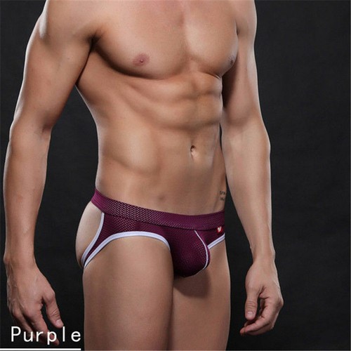 Men/'s Jock Strap Breathable Underwear Backless Jockstrap Briefs Underpants Thong