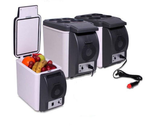 MINI FRIGO 12V PORTATILE DA VIAGGIO 2 IN 1 CALDO FREDDO COOLER WARMER 6 LITRI