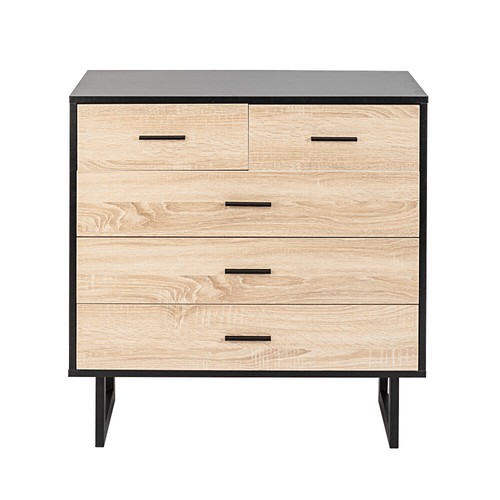 NEW 5 Drawer Dresser Chest Drawers Modern Storage Bedroom Furniture Wooden