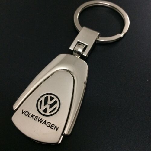 3D Car Logo Metal Titanium Key Chain Car Ring Keyfob Trapezoid Keyrings Gifts UK 