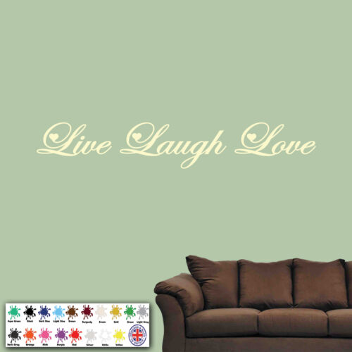 decal transfers quote vinyl wall decor Live Laugh Love wall art sticker