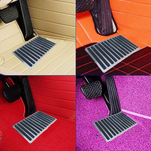 Universal  9" x 6" Steel Car Floor Carpet Mat Patch Foot Heel Plate Pedal Pad 