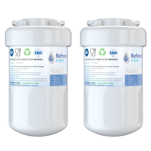 Refresh Replacement Water Filter Fits GE GSH25JSXLSS Refrigerators 2Pack