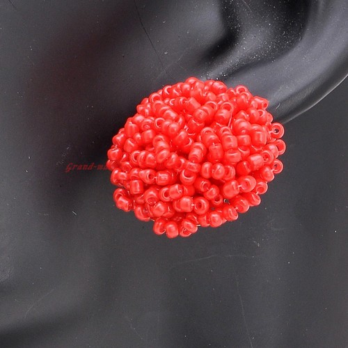 14 Couleurs Fashion Jewelry Elegant femmes Résine Graine Perles Clous D/'Oreilles Pour Pick