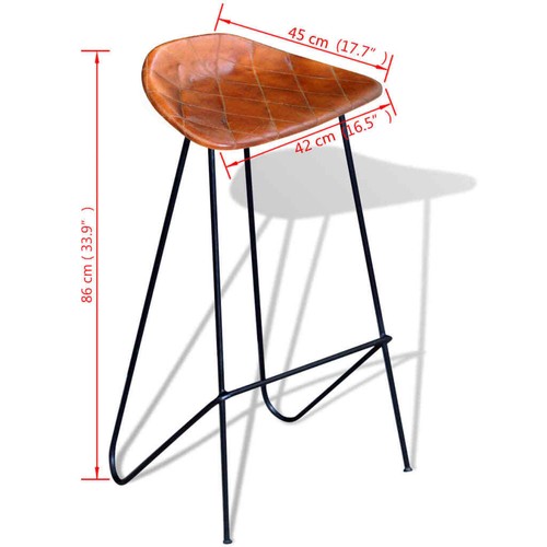 vidaXL 2//4//6x Barstuhl Echtleder Barhocker Hocker Tresenhocker Küchenhocker