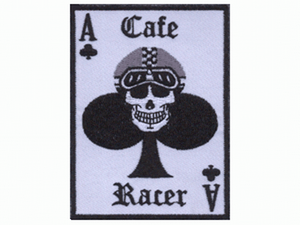Cafe Racer Ace Club Motorbike Sew Iron On Embroidered Shirt Jacket Badge Patch
