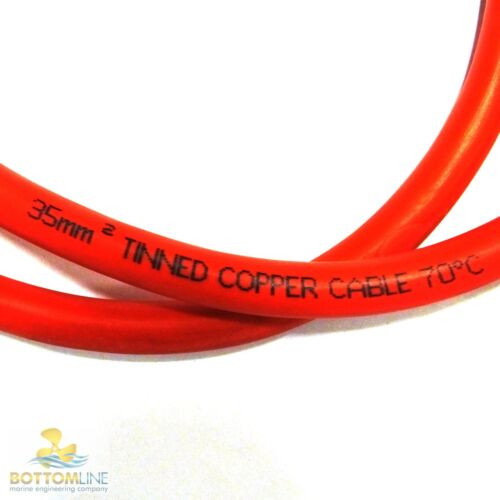 15cm to 6m Battery Cable Lead Assembly Red 70mm² Tinned Marine Winch Solar