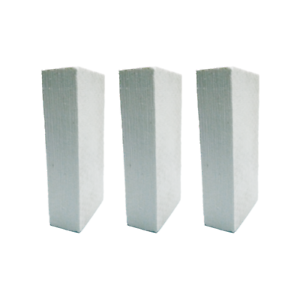 2/" x 4.5/" x  9/" Ceramic Fiber Insulation Blocks 2300ºF 3 Pcs.