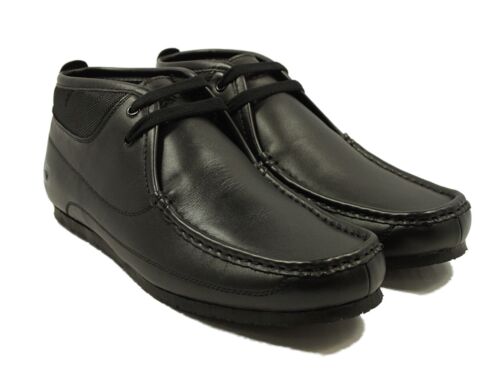 Mens designer Nicholas deakins tablier en cuir bottines mocassin bottes élégant chaussures