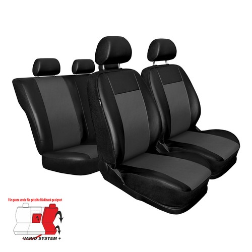 Skoda Fabia Grau Universal Sitzbezüge Sitzbezug Auto Schonbezüge COMFORT