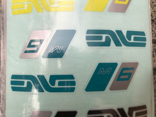 Enve M6 Handlebar Decals Color Options