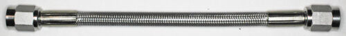 AN-3   26 In. Long Stainless Steel Braid PTFE Hose Assembly both straight CC