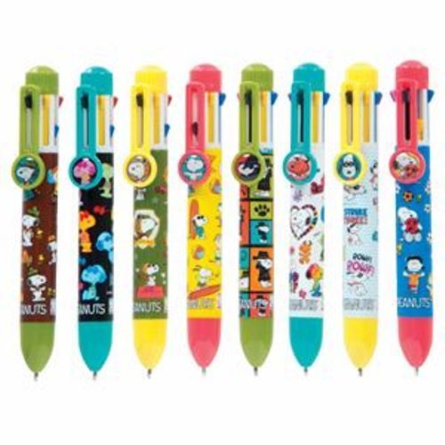 Design May Vary Peanuts 8 Color Pen with Clip Charm
