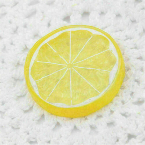 2//3pcs Lifelike Decorative Artificial Plastic Lemon Slices Fake Fruit Home Decor