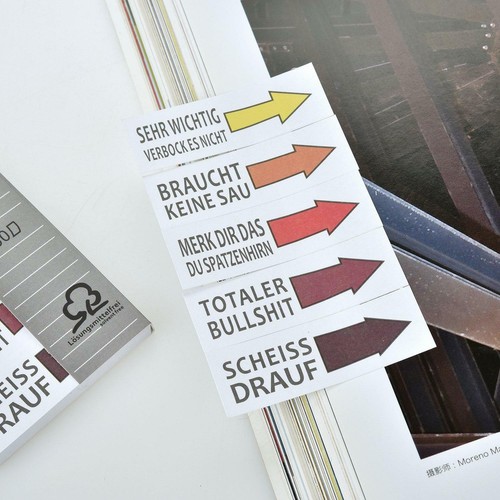 Haftnotizen Lustig Studenten Block Sticky Notes 5 Blöcke 50 Blatt StreifenMarker
